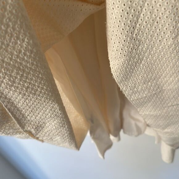 A Piece Apart Cream Perforated Tiered Maxi Dress 0 - Picture 5 of 11